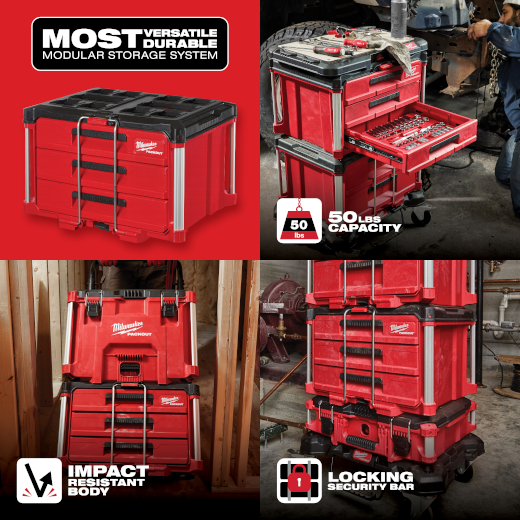 Packout Tool Box 3-Drawer 14.3"