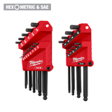 Hex L-Key Set, 22 Pc. SAE & MET
