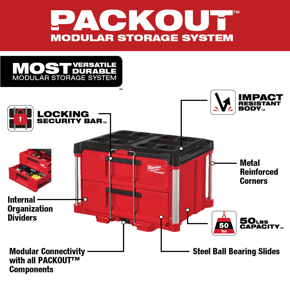 Packout Tool Box 2-Drawer 14.3"