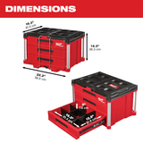 Packout Tool Box 3-Drawer 14.3"