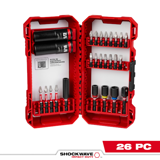 Screwdriver Bit Set, Shockwave Impact Set (26 PCS.)