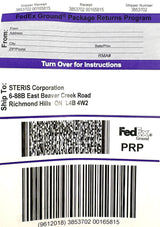 Parts Return Label
