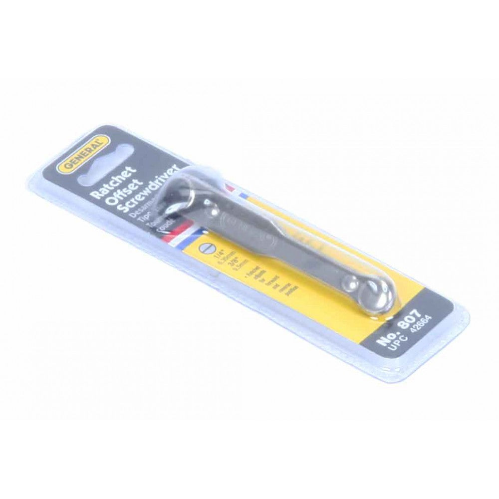 Tool, Screwdriver Offset Ratchet Slotted