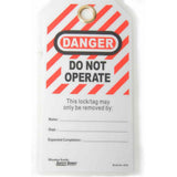 Tool, Lockout Tags (10 pcs), Red Striped P764324-649
