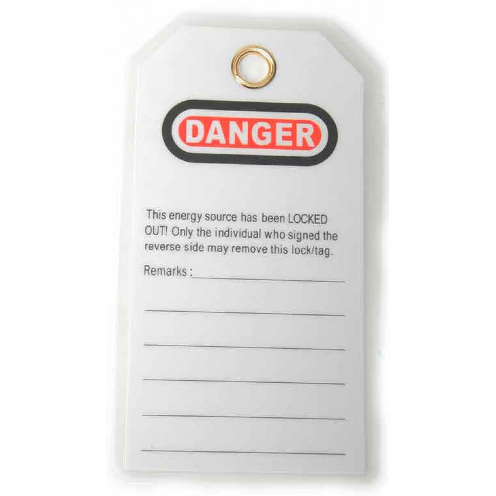Tool, Lockout Tags (10 pcs), Red Striped P764324-649